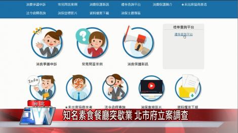 知名素食餐廳突歇業 北市府立案調查