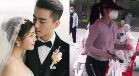 陳妍希和老公「下樓篩檢」牽手排隊超甜　網指明顯發福：大腿有夠粗