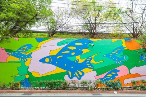 重量級藝術家操刀 北市兩堤壁成打卡新亮點