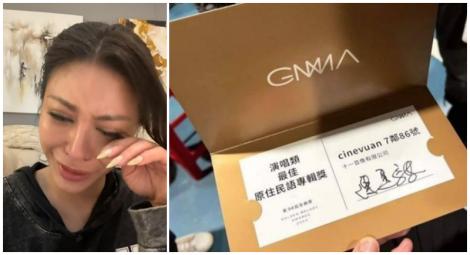 艾怡良痛哭道歉！金曲「頒獎卡片」曝光　鄉民：真的原諒她