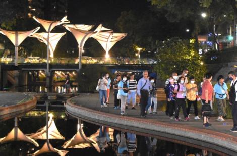 新莊中港大排星光導覽　邀您明年再來河廊chill一下！