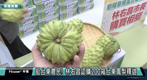 自己農民自己挺！ 林右昌認購200箱鳳梨釋迦