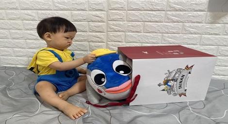 30公分Q萌魚頭君布偶 虎頭埤風景區限定發售