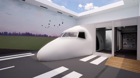 737客機「降落」中央公園　中市建設局：明年初開放體驗