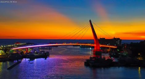 淡水漁人碼頭「4K即時影像」不間斷　打開手機隨時看美景