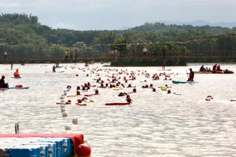 首屆「泳渡虎頭埤」活動　創造歷史就在今日