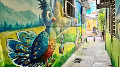 暗灰後巷全新改造　板橋新埔里後巷彩繪動物樂園