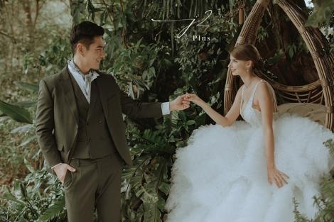 祖雄拍婚紗！佳娜爆乳遮不住　異國風情照曝光