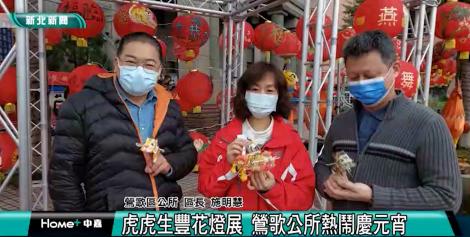 虎虎生豐花燈展 鶯歌公所熱鬧慶元宵