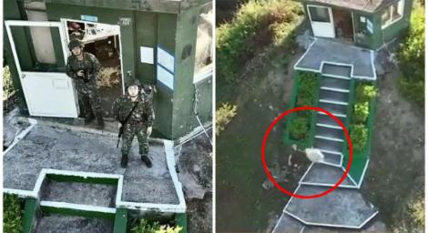 中國無人機偷拍金門崗哨！我軍「示警驅離」竟是拿石頭丟它…