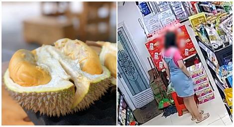 臭上加臭！女子偷超市榴槤　躲進廁所吃光光