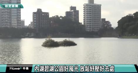 高樓間的湖光水色 碧湖公園可踏青可垂釣