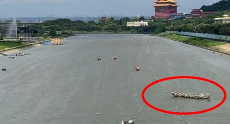 端午龍舟比賽「人家前進他轉彎」　網笑：整船都是來亂的