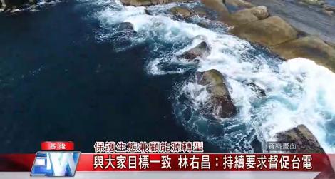 為外木山七萬株珊瑚請命！ 反對協和電廠填海造陸 議員基市府前辦快閃